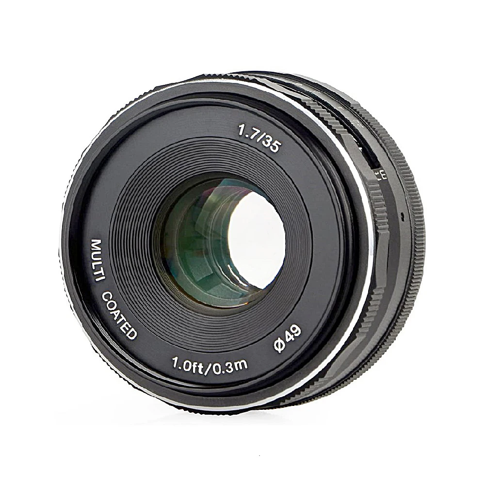Meike 35mm F1.7 Manual Focus Prime Fixed Lens APS-C For Sony E-Mount A6000 A6100 A6300 A6400 A7 A7II A7III NEX-3 NEX-5 NEX-6
Meike 35mm F1.7 Manual Focus Prime Fixed Lens APS-C For Sony E-Mount A6000 A6100 A6300 A6400 A7 A7II A7III NEX-3 NEX-5 NEX-6