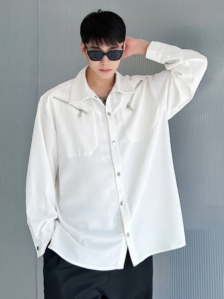 SYUHGFA 2022 Autumn Turn Down Collar Long Sleeve Shirt For Men Loose Casual Korea Streetwear Zipper Shirts Tops Men Clothing
SYUHGFA 2022 Autumn Turn Down Collar Long Sleeve Shirt For Men Loose Casual Korea Streetwear Zipper Shirts Tops Men Clothing