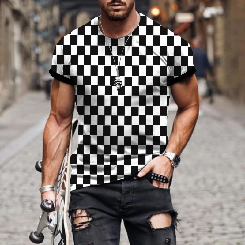 Fashion Men's Stripes Pattern Men's 3DT Shirt Summer Street Style Clothes For Husband Short-sleeved Street Harajuku T-shirt
Fashion Men's Stripes Pattern Men's 3DT Shirt Summer Street Style Clothes For Husband Short-sleeved Street Harajuku T-shirt