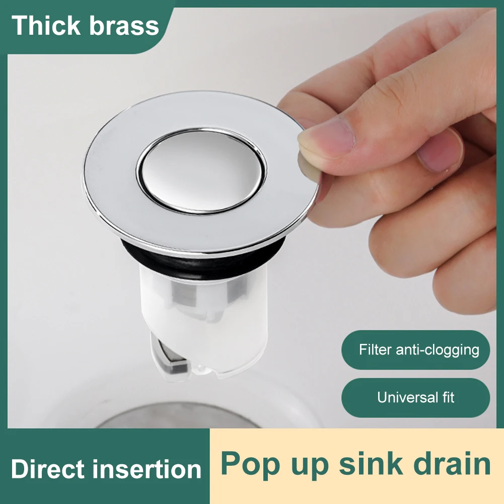 Bathroom Sink Drain Stopper Pop Up Basin Drain Filter Anti-Clogging Hair Stopper Sink Strainer Prevent Odor Bug for Sink Bathtub
Bathroom Sink Drain Stopper Pop Up Basin Drain Filter Anti-Clogging Hair Stopper Sink Strainer Prevent Odor Bug for Sink Bathtub