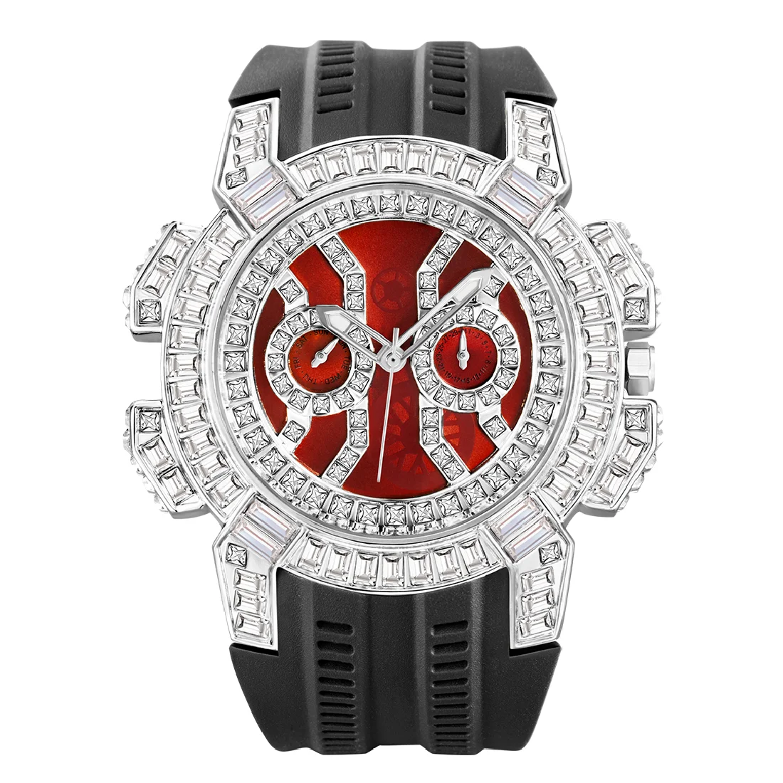 Hip Hop Watch For Men Unique 50mm Big Dial Rubber Strap Sport Watches Luxury Diamond Ice Out Watreproof Relogio Masculino 2022
Hip Hop Watch For Men Unique 50mm Big Dial Rubber Strap Sport Watches Luxury Diamond Ice Out Watreproof Relogio Masculino 2022