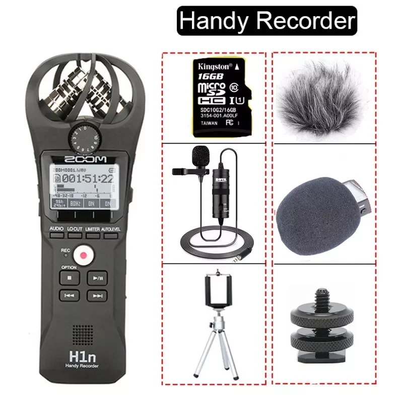 H1N Handy Recorder DSLR Audio Video Interview Stereo Microphone with 16GB Card BY-M1 Lavalier Microphone
H1N Handy Recorder DSLR Audio Video Interview Stereo Microphone with 16GB Card BY-M1 Lavalier Microphone