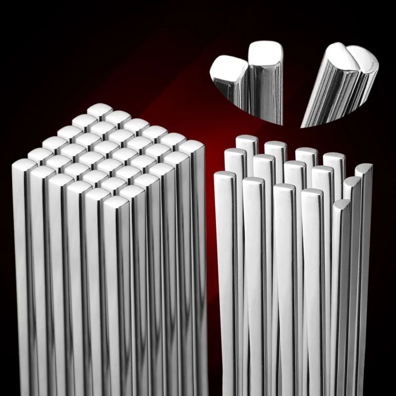 304 stainless steel chopsticks full square chopsticks solid wood silver iron fastzi set non-slip gift tableware
304 stainless steel chopsticks full square chopsticks solid wood silver iron fastzi set non-slip gift tableware