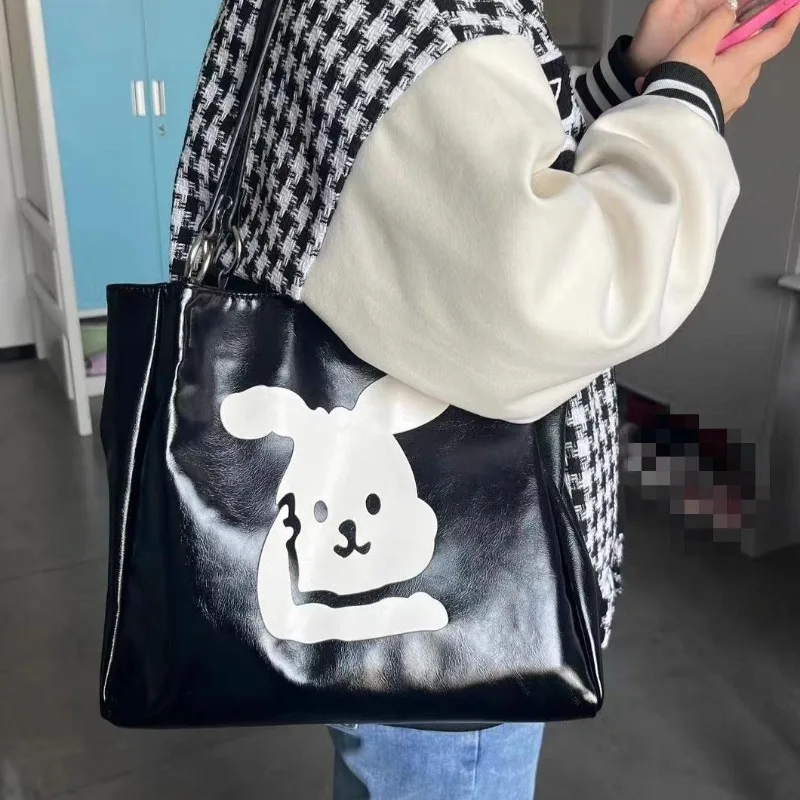 MBTI Cute Bunny Womens Tote Bag Black Casual Harajuku Fashion Leather Shoulder Bag Large Capacity Student Commuter Girls Handbag
MBTI Cute Bunny Womens Tote Bag Black Casual Harajuku Fashion Leather Shoulder Bag Large Capacity Student Commuter Girls Handbag
