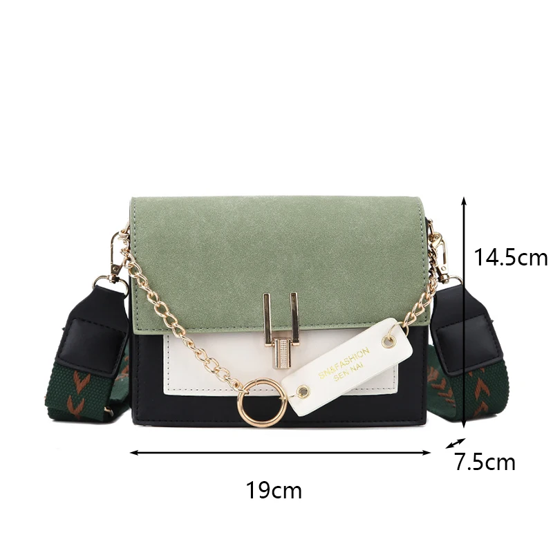 Myvision Nubuck Leather Contrasting Color Messenger Bags Women Chain Messenger Bags Women Wallets and Handbags Strap Shoulder
Myvision Nubuck Leather Contrasting Color Messenger Bags Women Chain Messenger Bags Women Wallets and Handbags Strap Shoulder