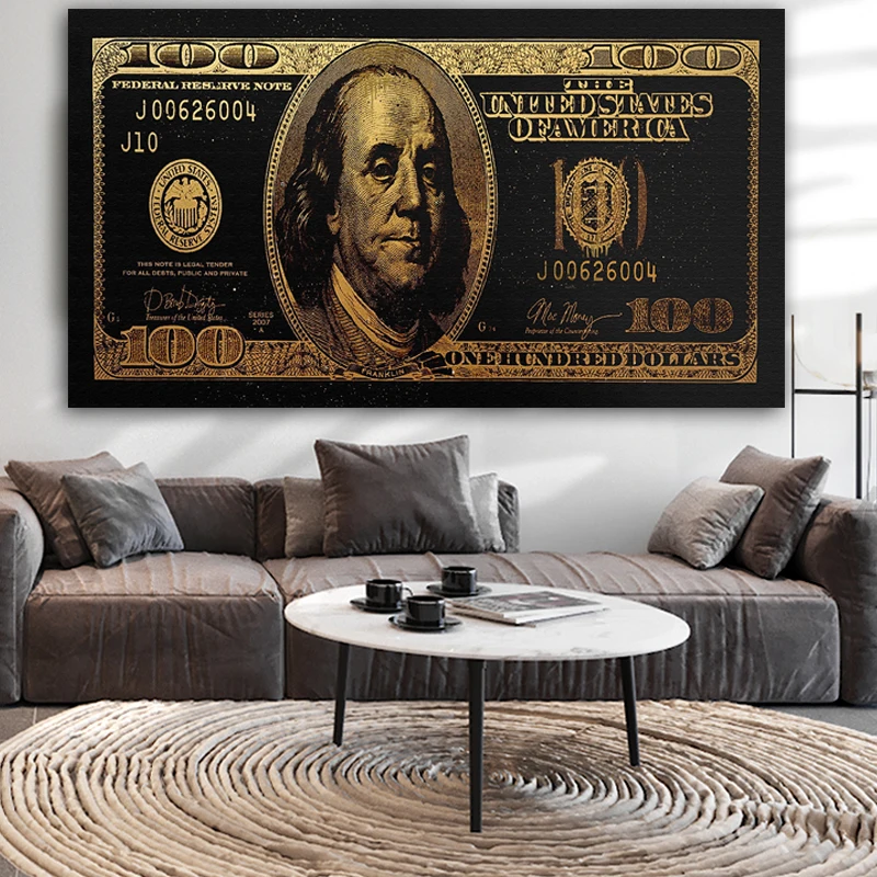 Modern Nordic Poster Gold Standard MONEY BLACK Oil Painitng Canvas Wall Art for Living Room Bedreoom Home Decoration
Modern Nordic Poster Gold Standard MONEY BLACK Oil Painitng Canvas Wall Art for Living Room Bedreoom Home Decoration
