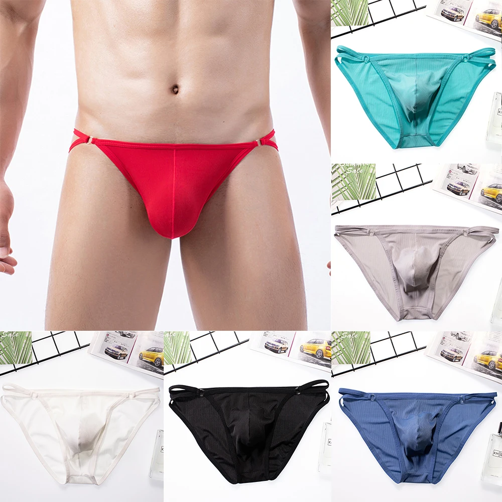 Men Ice Silk Briefs Ultra-thin Seamless Semi- Transparent Underwear Breathable Cuecas Homme Underpants Bulge Pouch Sexy Panties
Men Ice Silk Briefs Ultra-thin Seamless Semi- Transparent Underwear Breathable Cuecas Homme Underpants Bulge Pouch Sexy Panties