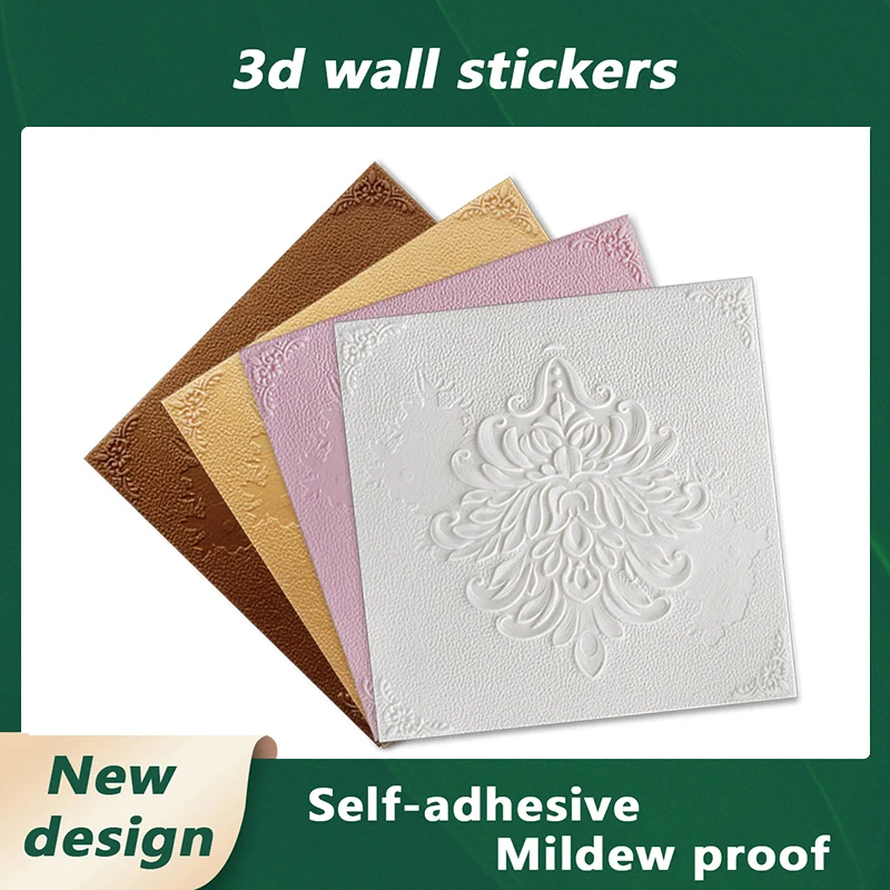 Foam 12pcs 3D Wallpaper 35cmx35cm Self Adhesive 3D Foam Panel Wall Decoration Waterproof Living Room Bedroom Home Decoration
Foam 12pcs 3D Wallpaper 35cmx35cm Self Adhesive 3D Foam Panel Wall Decoration Waterproof Living Room Bedroom Home Decoration