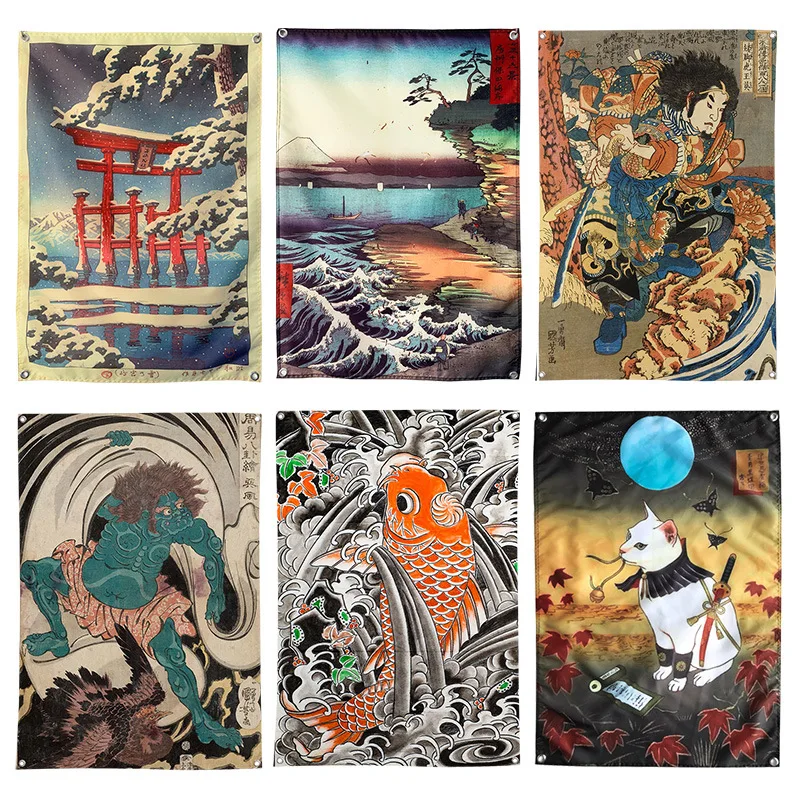 Japanese Ukiyo Wall Tapestry Hanging Pattern Fabric Heavy Cloth Background Design Picture Flag Izakaya Japan Shop Bar Studio Art
Japanese Ukiyo Wall Tapestry Hanging Pattern Fabric Heavy Cloth Background Design Picture Flag Izakaya Japan Shop Bar Studio Art