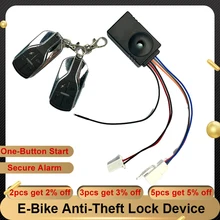 36-72v E-Bike Anti-Theft Lock Device One-Button Start Remote Control Secure Alarm Apparatus Electric Bicycle Scooter Accessories