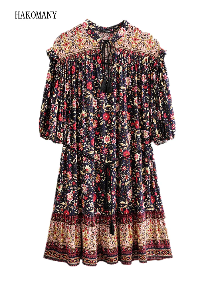 Женское короткое пляжное платье в стиле бохо, с длинным рукавом
Женское короткое пляжное платье в стиле бохо, с длинным рукавом