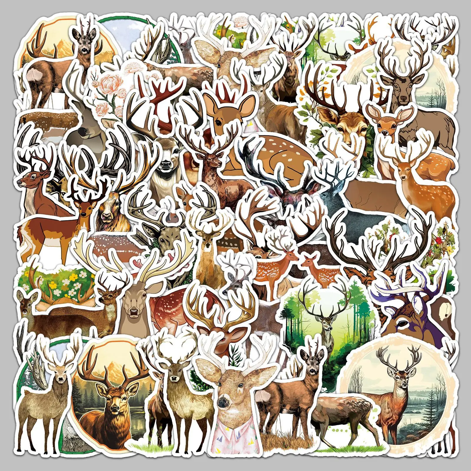 50 шт., креативные мультяшные анимационные стильные наклейки с изображением оленя и еды, граффити для шлема, настольные украшения стен, наклейки «сделай сам»
50 шт., креативные мультяшные анимационные стильные наклейки с изображением оленя и еды, граффити для шлема, настольные украшения стен, наклейки «сделай сам»