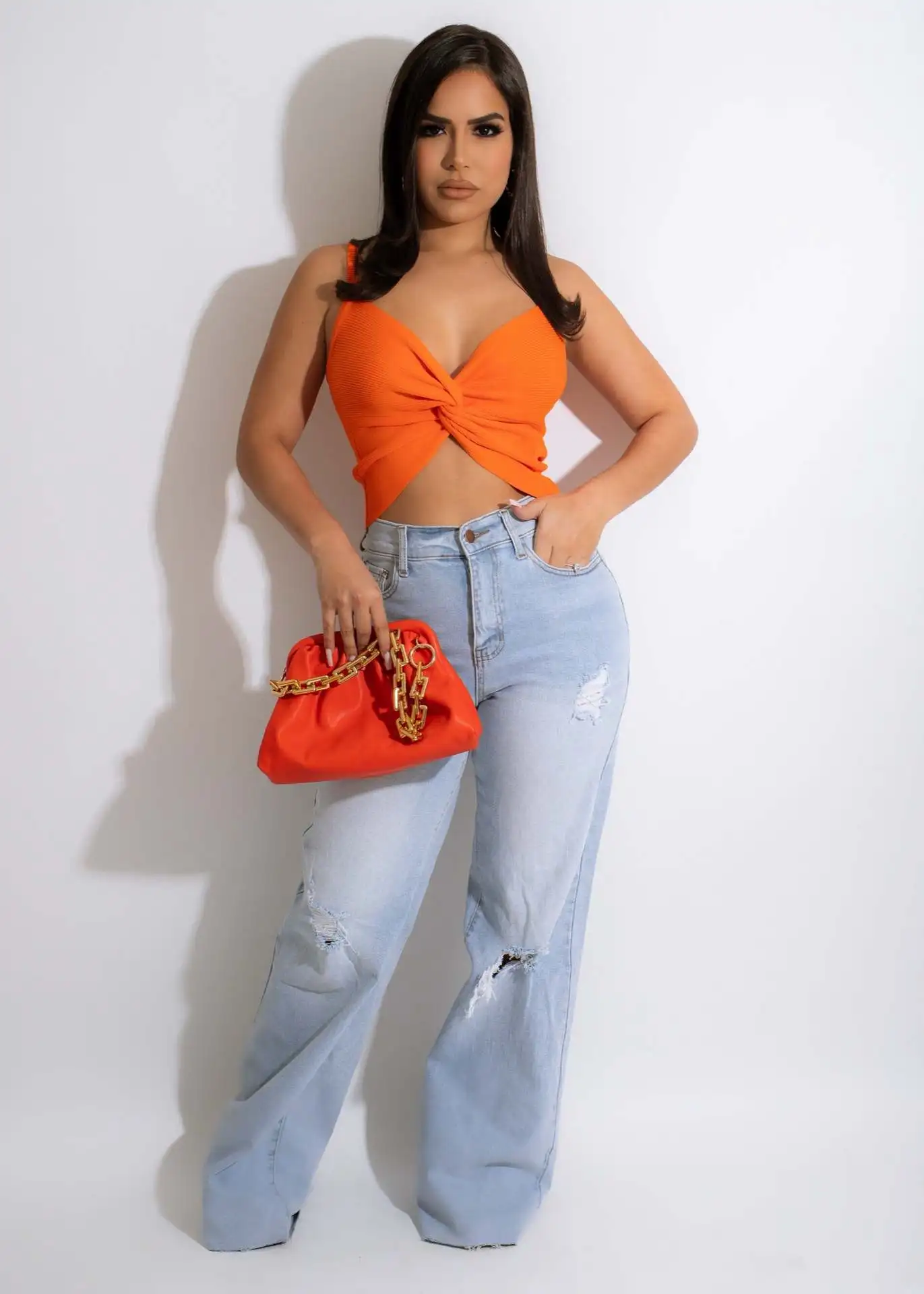 Fashion Sexy Women V Neck Pure Color Crop Tops Sleeveless Camisole Tank Tops Casual Summer Ladies Slim Vest
Fashion Sexy Women V Neck Pure Color Crop Tops Sleeveless Camisole Tank Tops Casual Summer Ladies Slim Vest