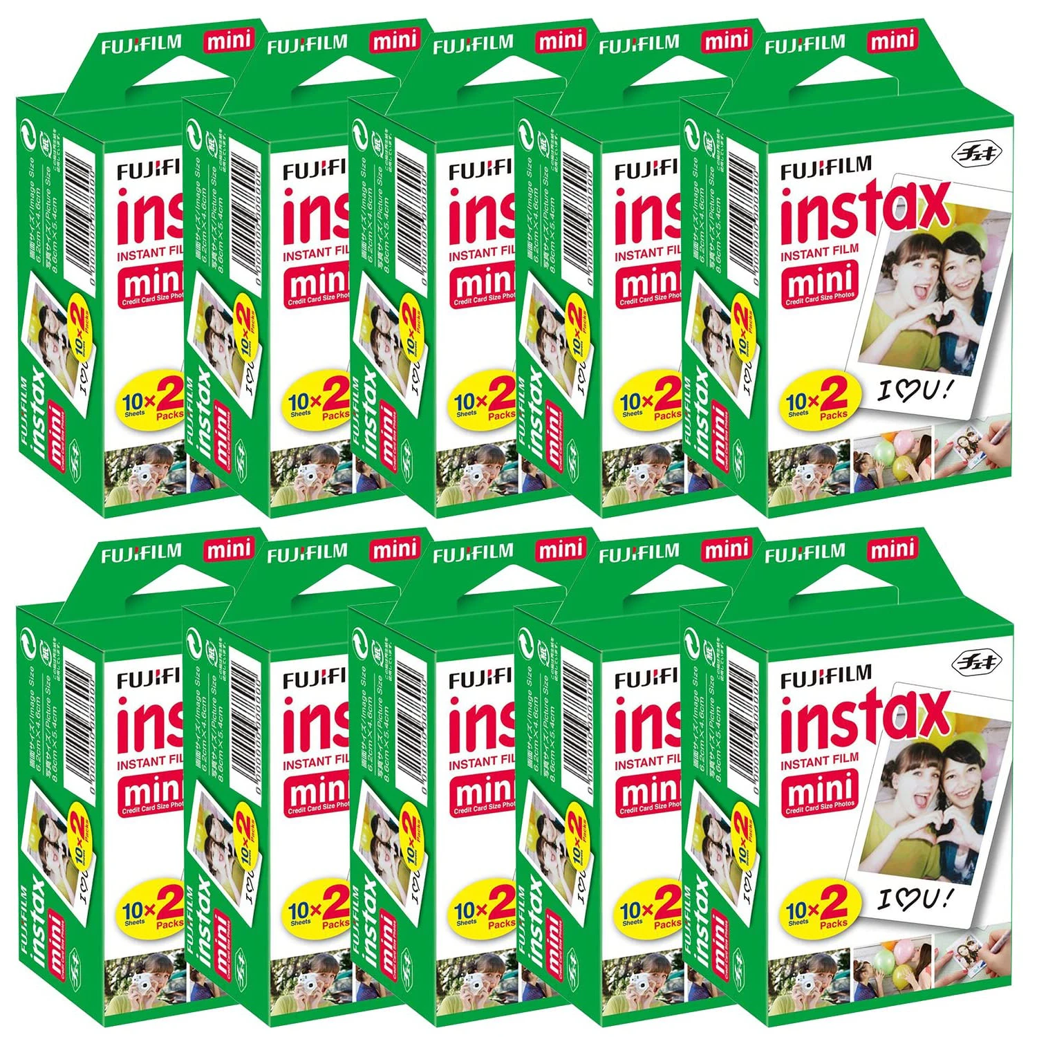 

200 sheets Fujifilm instax mini 9 mini11 film white Edge 3 Inch wide film for Instant Camera mini 8 7s 25 50s 90 Photo paper