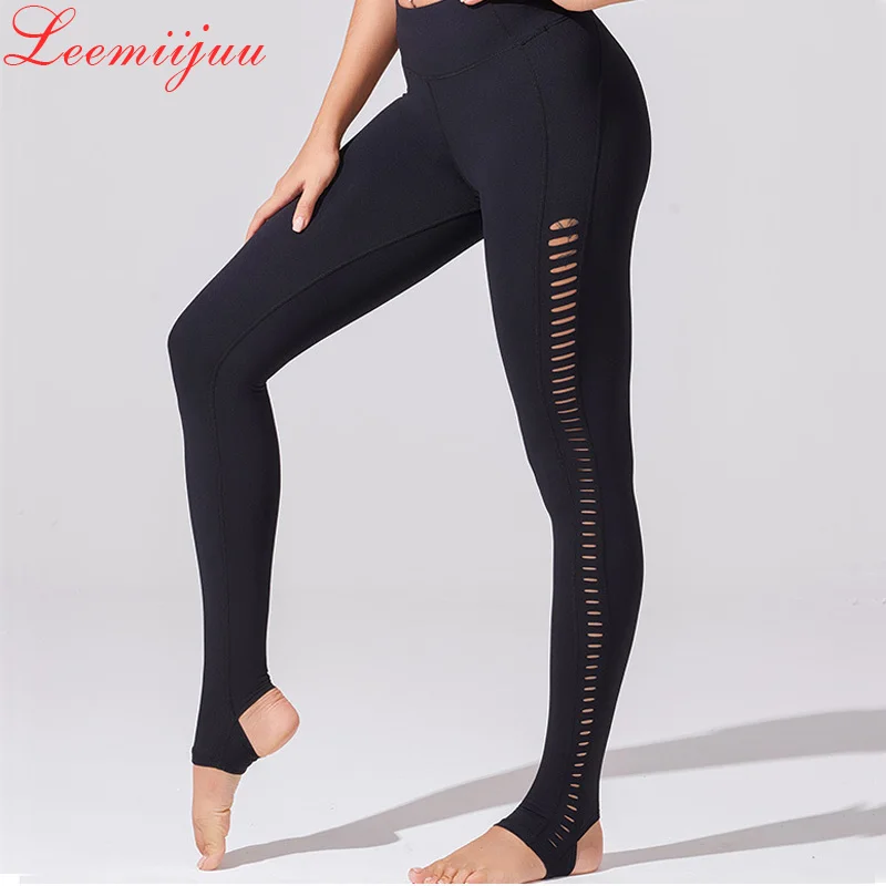 LEEMIIJUU Yoga Women's Leggings High Waisted Step-On-Foot Pants Hollow out Slim Elastic Waist Leggings Casual Streetwear Female
LEEMIIJUU Yoga Women's Leggings High Waisted Step-On-Foot Pants Hollow out Slim Elastic Waist Leggings Casual Streetwear Female
