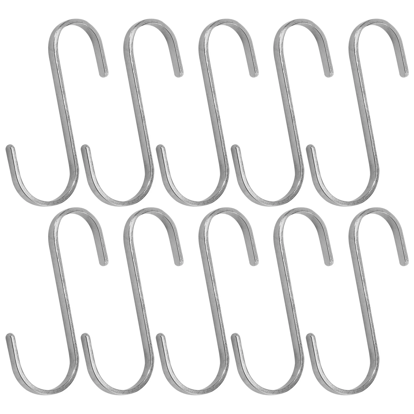 Set of 10 S Stainless Steel Suspension Hooks for Kitchen Cookware or Butcher Meat
Set of 10 S Stainless Steel Suspension Hooks for Kitchen Cookware or Butcher Meat