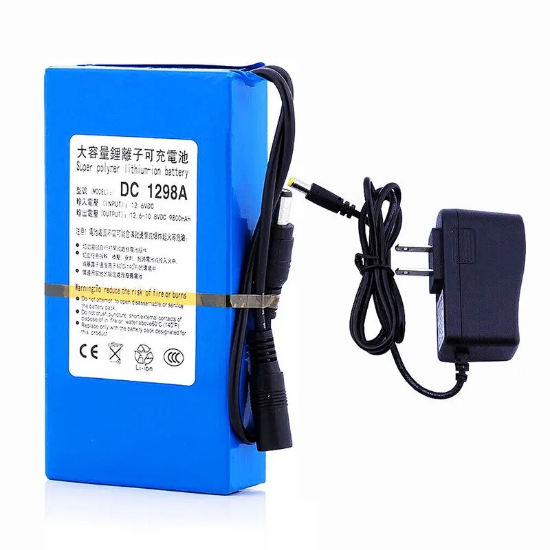 DC12V 9800mAh Rechargeable Portable Lithium Polymer Battery Pack for CCTV Camera Wireless Transmitter DC1298A 12v Battery
DC12V 9800mAh Rechargeable Portable Lithium Polymer Battery Pack for CCTV Camera Wireless Transmitter DC1298A 12v Battery