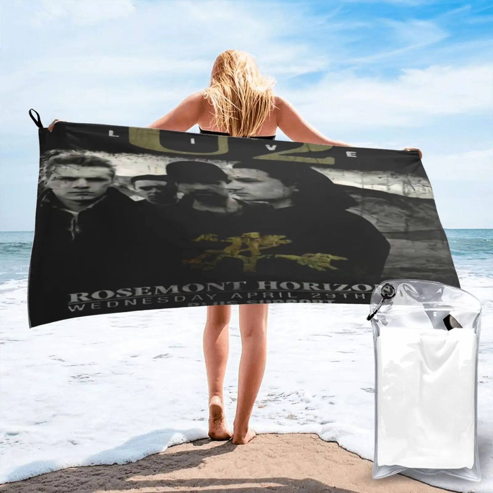 

Усиленное пляжное полотенце U2 Us Live, комплекты мебели для ванной комнаты, комплект аксессуаров для ванной комнаты, халат, женское полотенце д...
