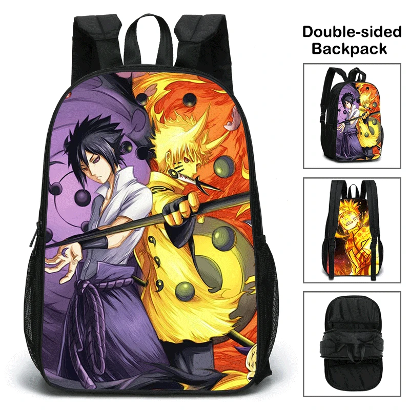 New Naruto Anime 3d Double Sided Printing Backpack School Sasuke Boys Girls Fashion Laptop Large Capacity Schoolbag for Gift
New Naruto Anime 3d Double Sided Printing Backpack School Sasuke Boys Girls Fashion Laptop Large Capacity Schoolbag for Gift