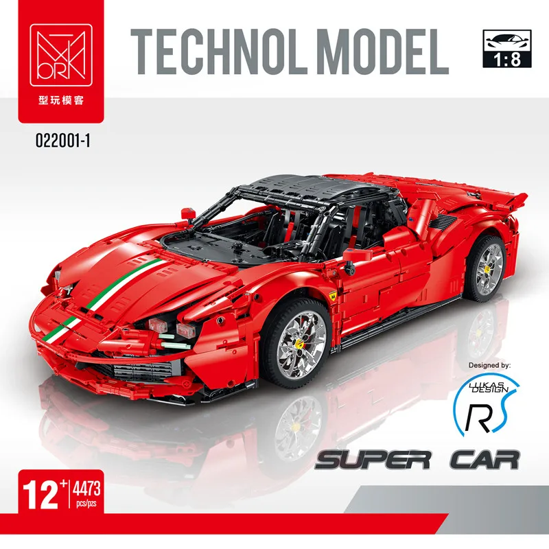 Mork 022001 Super Sport Car RC SF90 Stradale Model Bricks MOC-72952 Creative Fast Speed Car Building Blocks Toys for boy Gift
Mork 022001 Super Sport Car RC SF90 Stradale Model Bricks MOC-72952 Creative Fast Speed Car Building Blocks Toys for boy Gift
