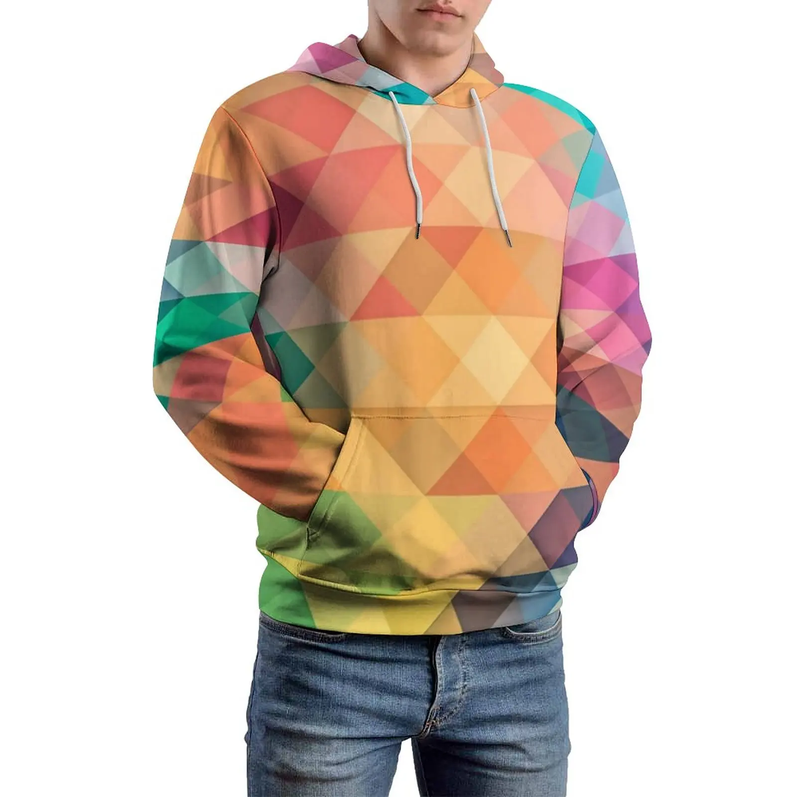 Pastel Geometry Casual Hoodies Long Sleeve Ombre Shapes Print Retro Pullover Hoodie Classic Oversized Design Hooded Sweatshirts 
Pastel Geometry Casual Hoodies Long Sleeve Ombre Shapes Print Retro Pullover Hoodie Classic Oversized Design Hooded Sweatshirts
