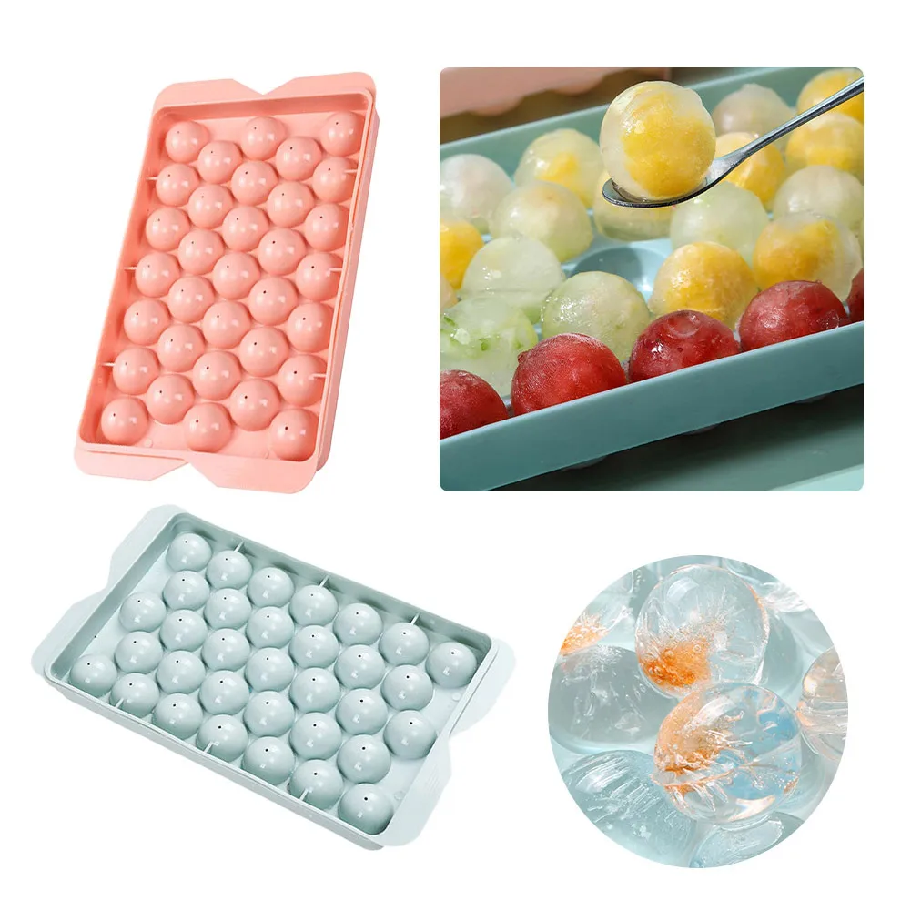 33 Grids Ice Cube Tray Round Ice Maker Plastic Ice Cube Maker Mold With Lids For Ice Cream Party Whiskey Cocktail Cold Drink
33 Grids Ice Cube Tray Round Ice Maker Plastic Ice Cube Maker Mold With Lids For Ice Cream Party Whiskey Cocktail Cold Drink