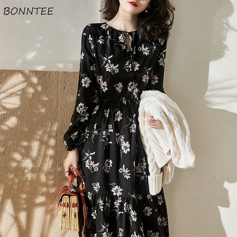 Long Sleeve Dress Women Vintage Korean Style Fashion Print Elegant All-match Fall Clothing Sweet Streetwear Loose Plus Size 3XL
Long Sleeve Dress Women Vintage Korean Style Fashion Print Elegant All-match Fall Clothing Sweet Streetwear Loose Plus Size 3XL