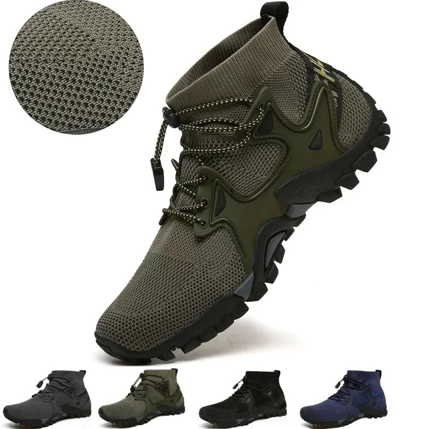 Summer Men Casual Hiking Trekking Shoes Mesh Breathable Male Climb Sneakers Designer Outdoor Lightweight Wading Tactical Boots
Summer Men Casual Hiking Trekking Shoes Mesh Breathable Male Climb Sneakers Designer Outdoor Lightweight Wading Tactical Boots