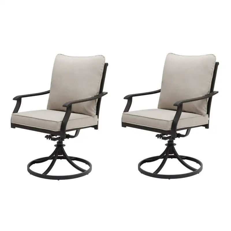 

Gardens Outdoor Swivel Rocker Dining Chairs – 2 , Beige