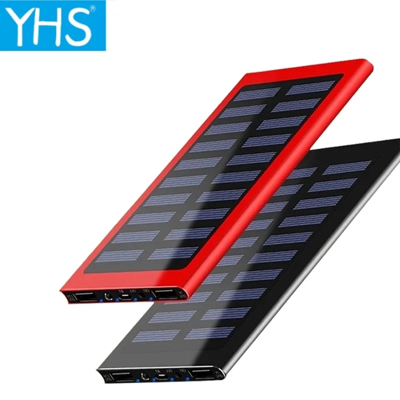 Solar 30000mAh Power Bank Large Capacity Ultra Thin 9mm with LED Light External Solar Charger Travel Powerbank for Smartphone
Solar 30000mAh Power Bank Large Capacity Ultra Thin 9mm with LED Light External Solar Charger Travel Powerbank for Smartphone
