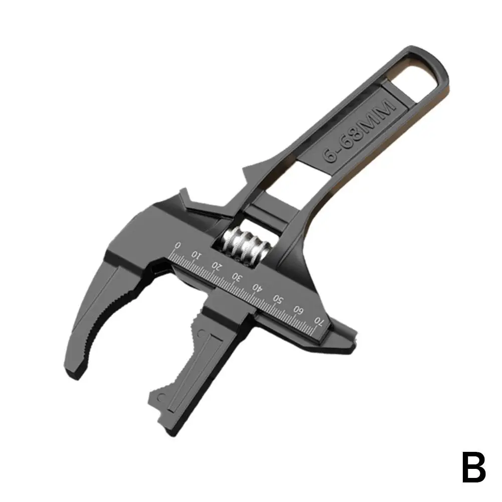 Регулируемый ключ для ванной комнаты 6-68 мм, компактный многофункциональный универсальный большой открытый гаечный ключ, инструмент для ремонта винта водопроводного труба
Регулируемый ключ для ванной комнаты 6-68 мм, компактный многофункциональный универсальный большой открытый гаечный ключ, инструмент для ремонта винта водопроводного труба