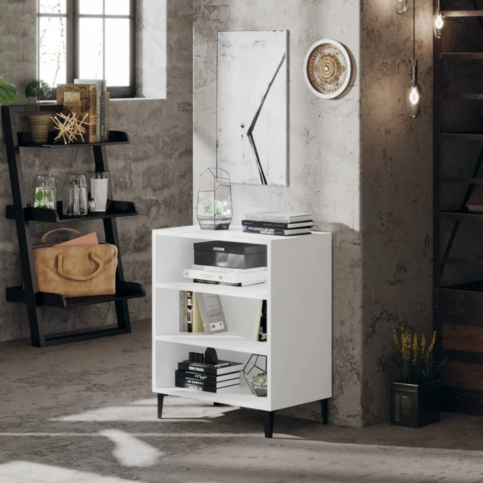 Буфет белый из ДСП 22,4x14x28 дюймов
Буфет белый из ДСП 22,4x14x28 дюймов