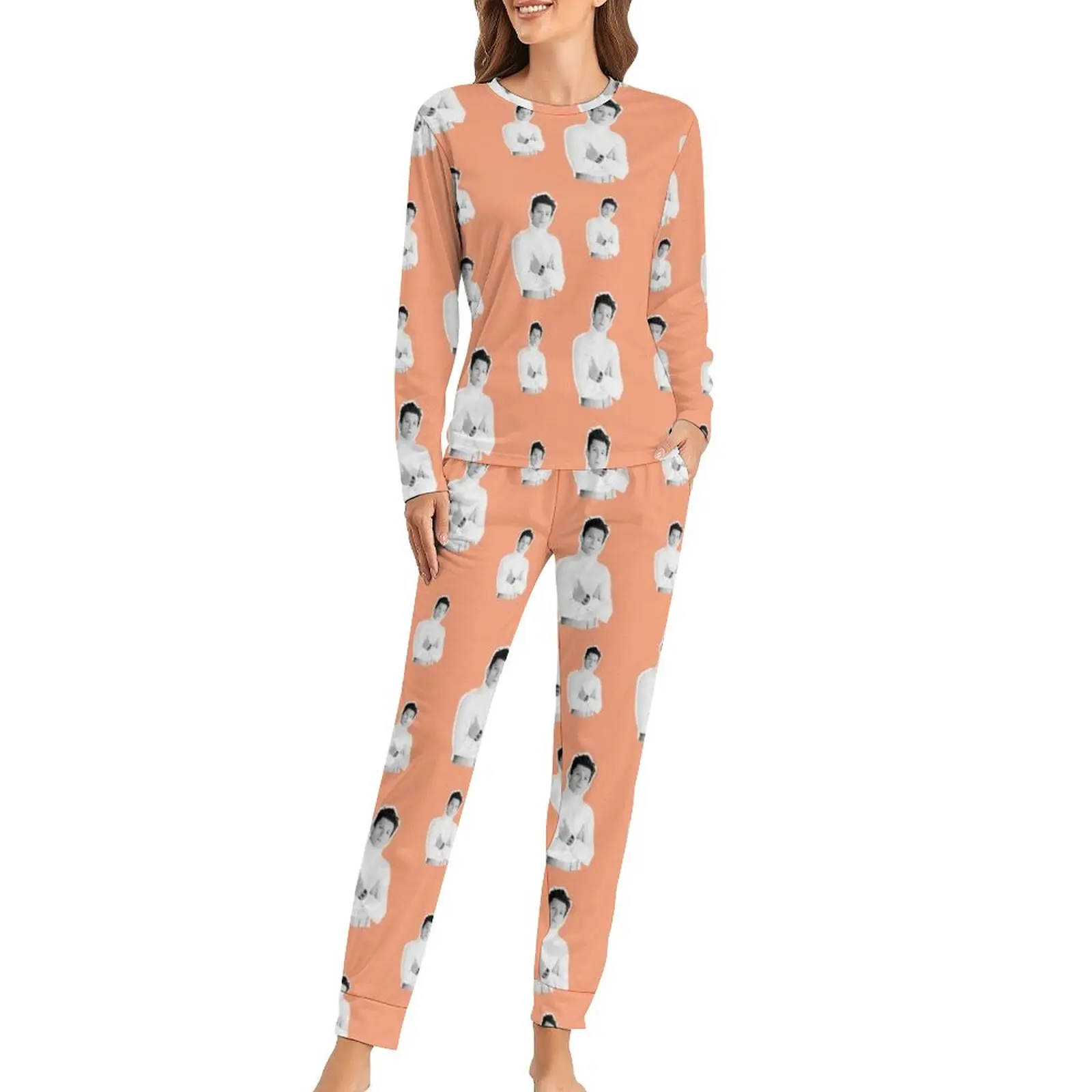 Пижама Tom Holland, женская одежда для сна в спальню, Kawaii штаны как у знаменитостей, пижамный комплект 
Пижама Tom Holland, женская одежда для сна в спальню, Kawaii штаны как у знаменитостей, пижамный комплект