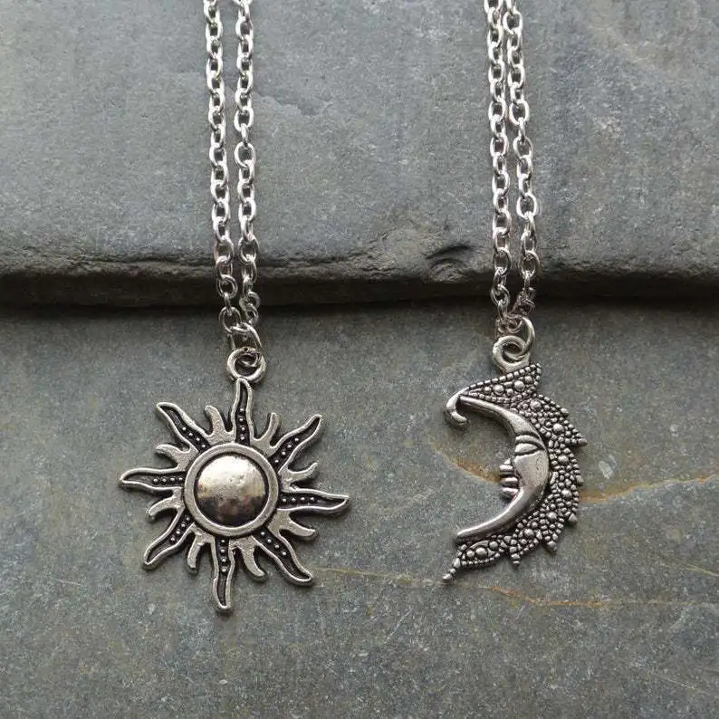 WANGAIYAO new fashion retro pendant necklace female ancient silver hollow sun moon couple accessories good friend jewelry
WANGAIYAO new fashion retro pendant necklace female ancient silver hollow sun moon couple accessories good friend jewelry