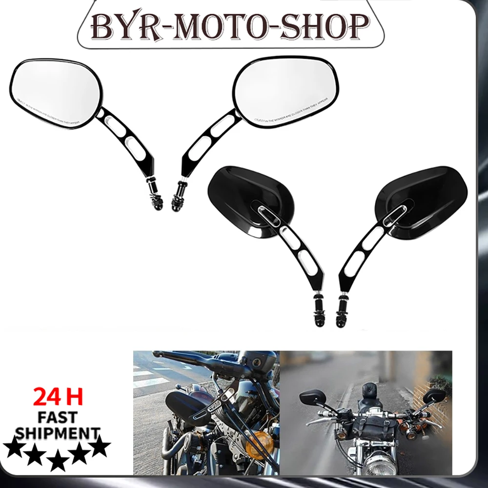 Motorcycle Rear View Rearview Side Mirrors Adjustable For Harley Touring Road King Road Glide Sportster 883 1200 Dyna Softail
Motorcycle Rear View Rearview Side Mirrors Adjustable For Harley Touring Road King Road Glide Sportster 883 1200 Dyna Softail