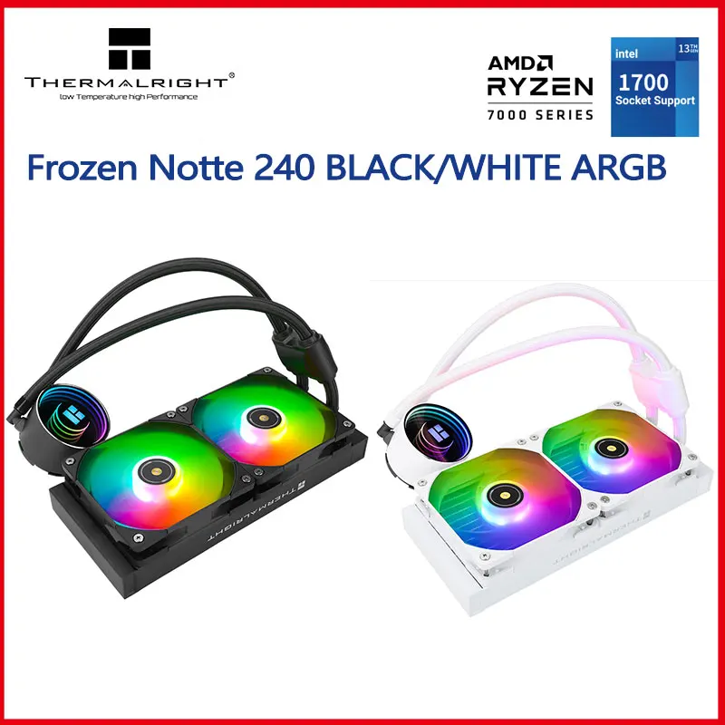 Thermalright Frozen Notte 240 WHITE ARGB CPU Water Cooling Computer Cooler Liquid Fan Ventilador Radiator For LGA 115X 1200 1700
Thermalright Frozen Notte 240 WHITE ARGB CPU Water Cooling Computer Cooler Liquid Fan Ventilador Radiator For LGA 115X 1200 1700