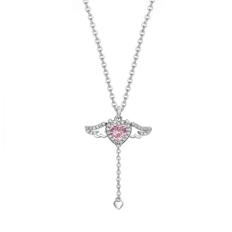 New hot silver color fashion fresh Cupid heart flying wing pendant women's necklace jewelry gift free shipping X504
New hot silver color fashion fresh Cupid heart flying wing pendant women's necklace jewelry gift free shipping X504