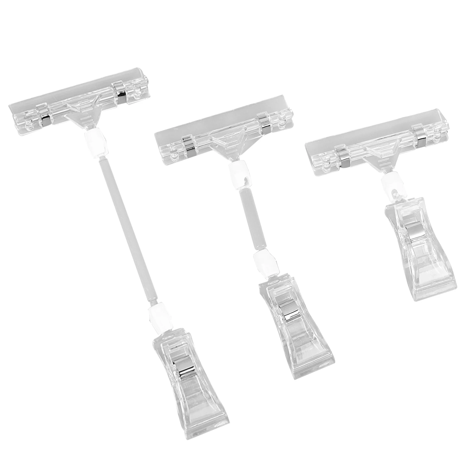 3pcs Plastic Transparent Clip On Advertising Store Adjustable For Business Merchandise Retail Shelf Sign Card Price Tag Holder
3pcs Plastic Transparent Clip On Advertising Store Adjustable For Business Merchandise Retail Shelf Sign Card Price Tag Holder