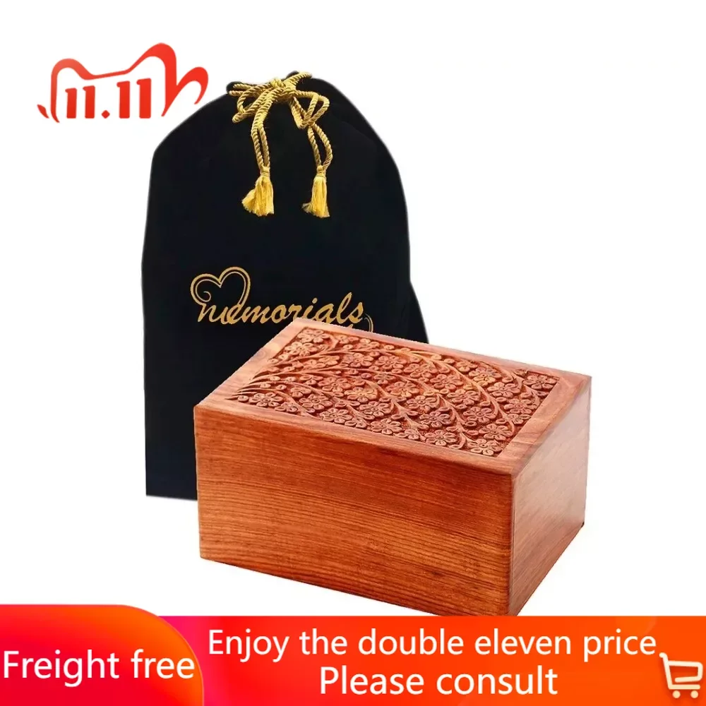 Урна для кремации из массива розового дерева с ручной резьбой, реальное дерево для оформления интерьера, урна для взрослых ручной работы и гравировка 
Урна для кремации из массива розового дерева с ручной резьбой, реальное дерево для оформления интерьера, урна для взрослых ручной работы и гравировка