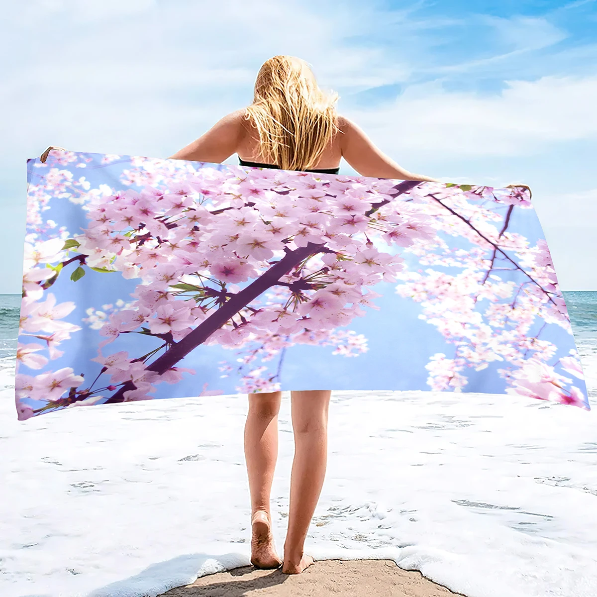 Pink Cherry Blossoms Sand Free Beach Towel Oversized Absorbent Bath Towel Large Hand Towels for Swimming Bathroom Spa Pool
Pink Cherry Blossoms Sand Free Beach Towel Oversized Absorbent Bath Towel Large Hand Towels for Swimming Bathroom Spa Pool