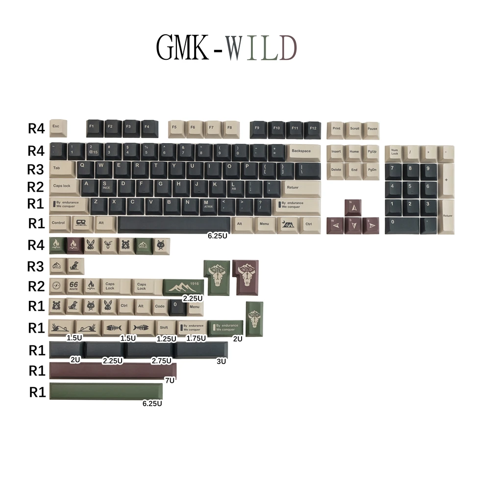 GMK-Mechanical Keyboards KeyCap GMK Wild PBT DYE-Sublimation Key Cap Cherry Profile With 1.75U Shift 2.25U 3U 6.25U 7U Spacebar
GMK-Mechanical Keyboards KeyCap GMK Wild PBT DYE-Sublimation Key Cap Cherry Profile With 1.75U Shift 2.25U 3U 6.25U 7U Spacebar