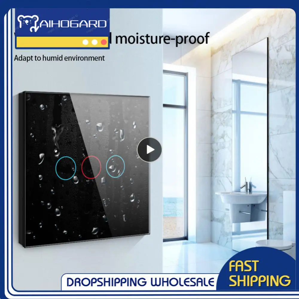 1PCS Wifi Wall Touch Switch EU No Neutral Wire Required Smart Light Switch 1 2 3 Gang 220V Tuya Smart Home Support Alexa
1PCS Wifi Wall Touch Switch EU No Neutral Wire Required Smart Light Switch 1 2 3 Gang 220V Tuya Smart Home Support Alexa