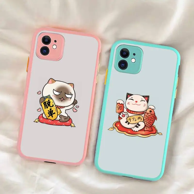 Lucky Cat Phone Case for iPhone X XR XS 7 8 Plus 11 12 13 pro MAX 13mini Translucent Matte Case
Lucky Cat Phone Case for iPhone X XR XS 7 8 Plus 11 12 13 pro MAX 13mini Translucent Matte Case