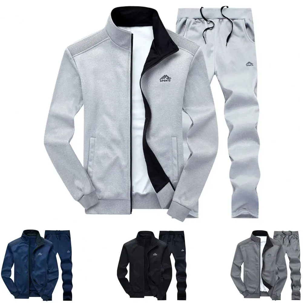 Stylish Men Outfit Male Zipper Coat Drawstring Pants Long Sleeve Autumn Coat Pants Beach
Stylish Men Outfit Male Zipper Coat Drawstring Pants Long Sleeve Autumn Coat Pants Beach