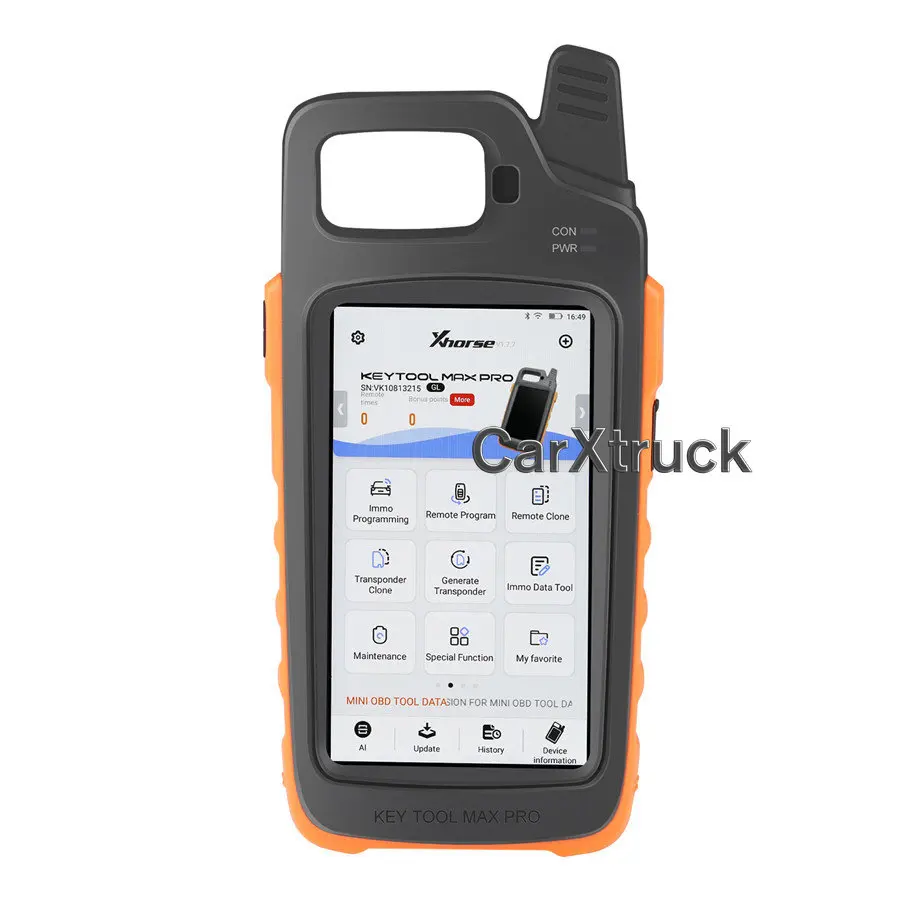 Xhorse VVDI Key Tool Max Pro с мини-инструментом OBD, функция считывания напряжения и тока утечки
Xhorse VVDI Key Tool Max Pro с мини-инструментом OBD, функция считывания напряжения и тока утечки