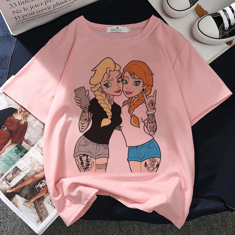 Футболка женская с графическим принтом и принтом Принцессы Диснея, розовая эстетичная футболка в стиле Харадзюку, Новинка лета 2022, Y2k
Футболка женская с графическим принтом и принтом Принцессы Диснея, розовая эстетичная футболка в стиле Харадзюку, Новинка лета 2022, Y2k
