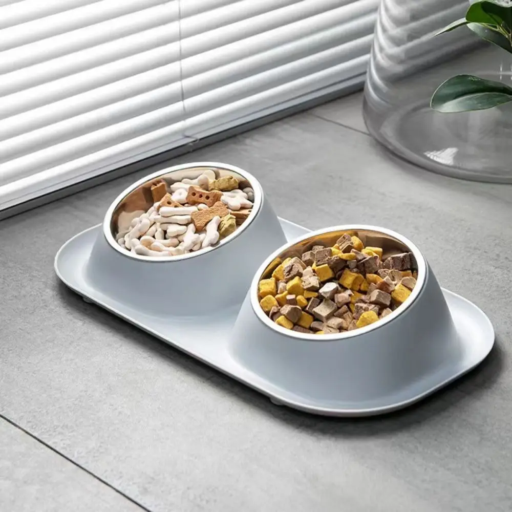 Durable Non-rust Pet Accessories Double Bowls Tilted Removable Cat Water Bowl Cat Feeding Bowl Dog Food Basin Dog Bowls
Durable Non-rust Pet Accessories Double Bowls Tilted Removable Cat Water Bowl Cat Feeding Bowl Dog Food Basin Dog Bowls