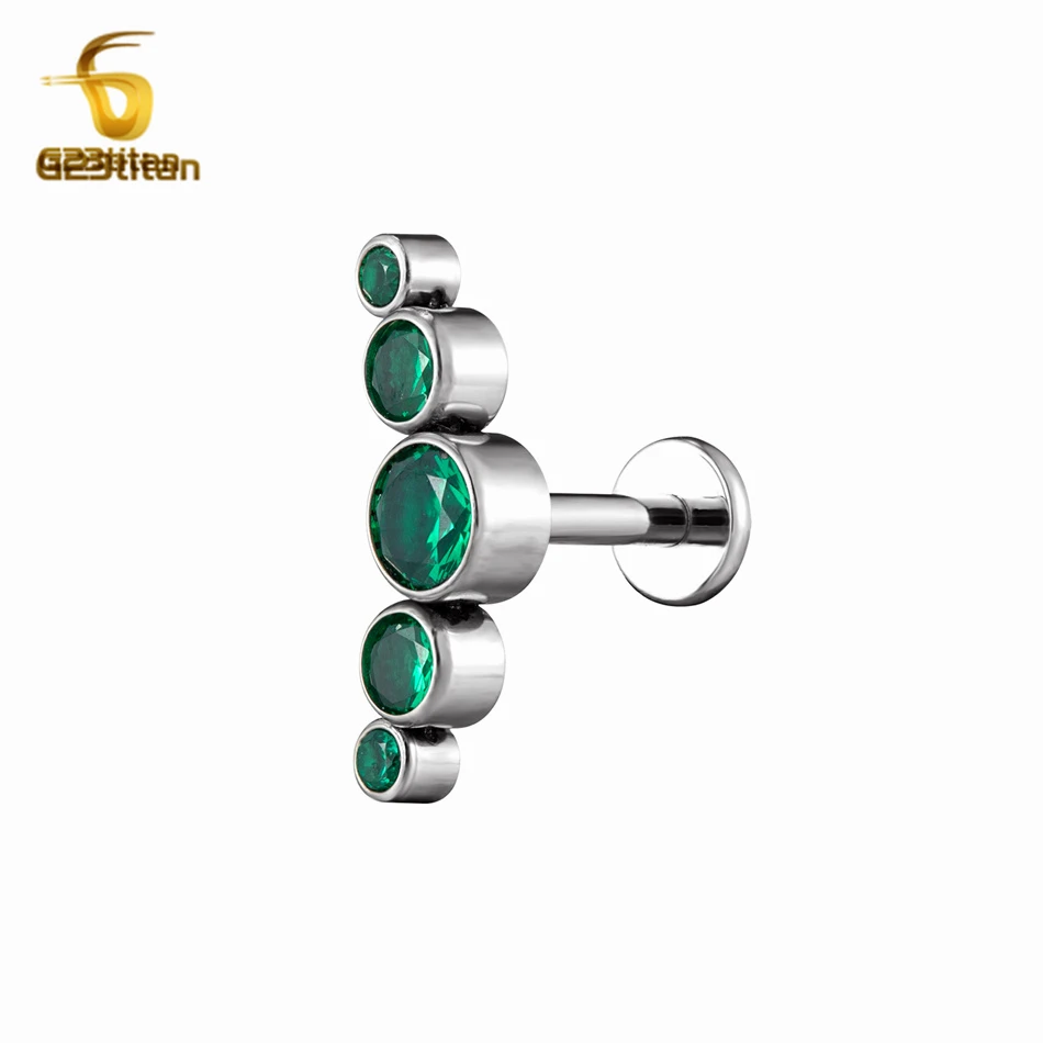 5 Zircons Threadless Labret Studs Plus In Stud Earring Titanium Ear Cartilage Helix Lobe Conch Piercing Ring Gothic Body Jewelry
5 Zircons Threadless Labret Studs Plus In Stud Earring Titanium Ear Cartilage Helix Lobe Conch Piercing Ring Gothic Body Jewelry