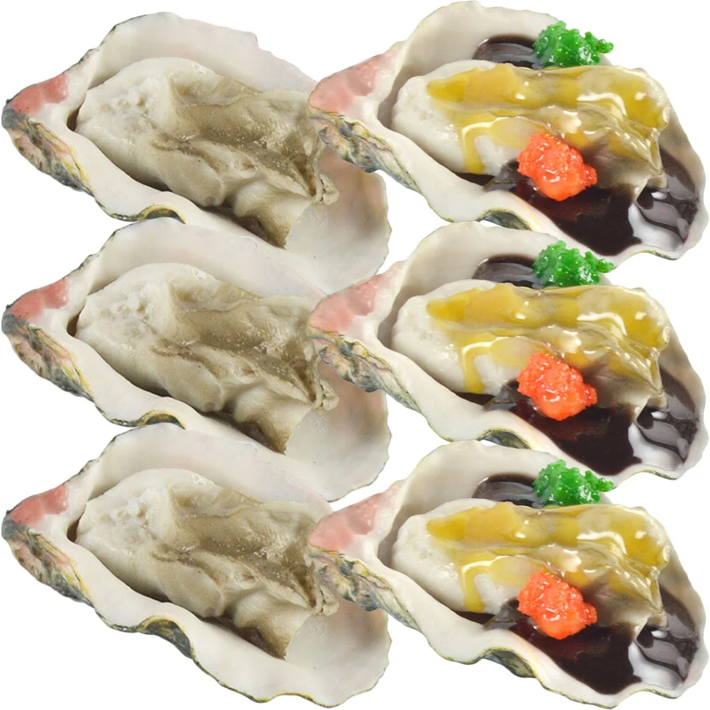 6 Pcs Simulated Oysters Food Photography Prop Kids Toy Fake Model Toys Seafood Decoration
6 Pcs Simulated Oysters Food Photography Prop Kids Toy Fake Model Toys Seafood Decoration