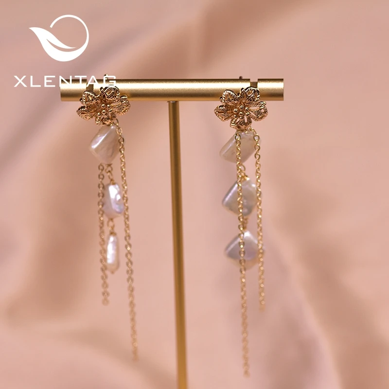 XlentAg Natural Baroque Pearls Dangle Tassel Earrings For Wedding Girls Birthday Women's Luxury Jewellery Original Design GE0914
XlentAg Natural Baroque Pearls Dangle Tassel Earrings For Wedding Girls Birthday Women's Luxury Jewellery Original Design GE0914